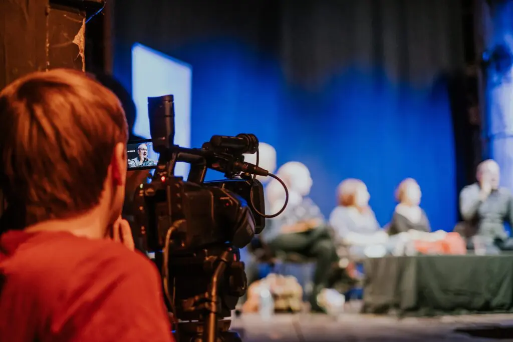 Camera operator at the Spotlight Forum