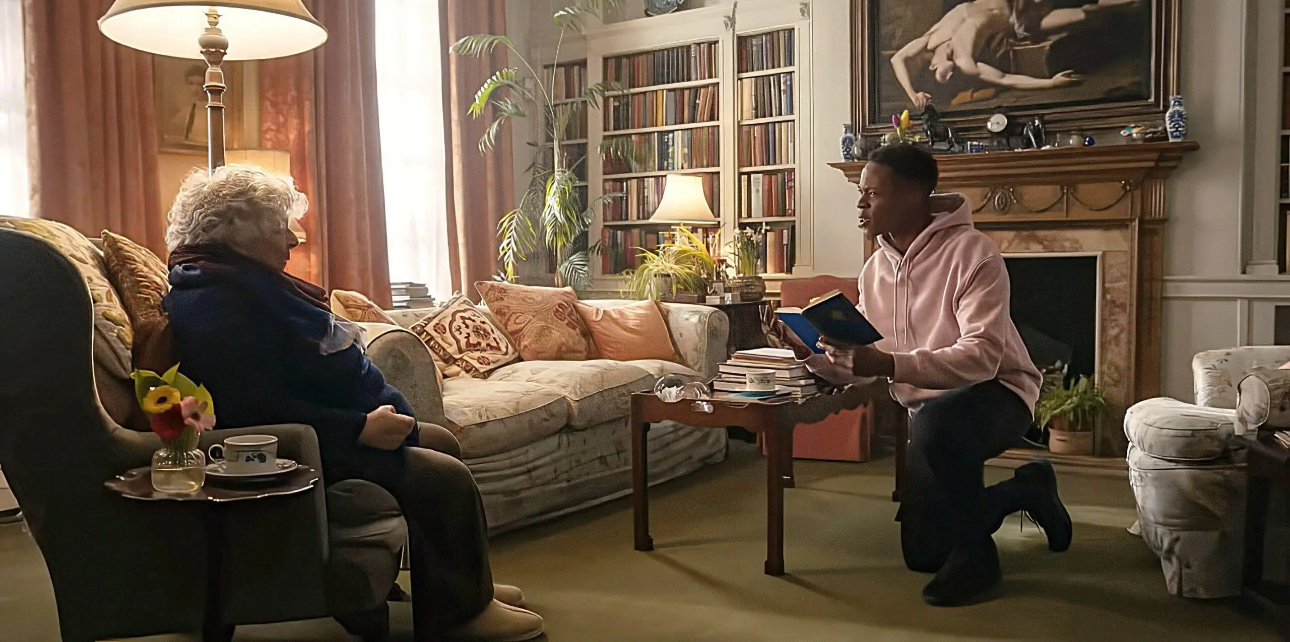 Miriam Margolyes and Alistair Nwachukwu in A Friend of Dorothy