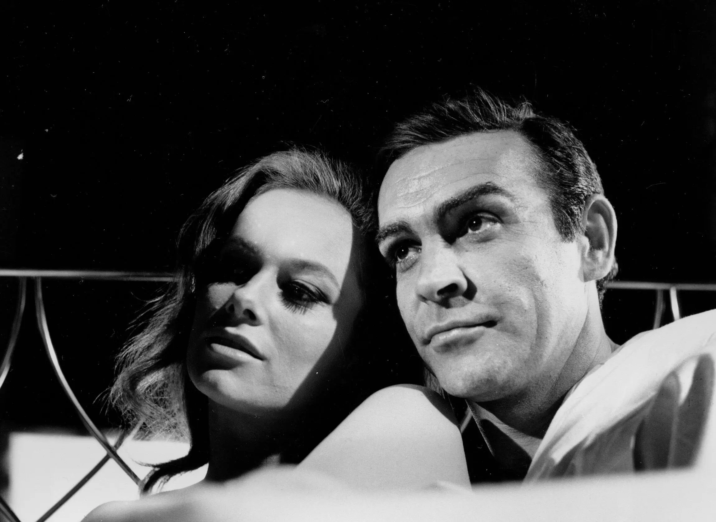 Sean Connery as 'James Bond' and Luciana Paluzzi as 'Fiona Volpe' in Thunderball
