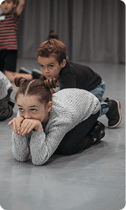 Group of small children playing