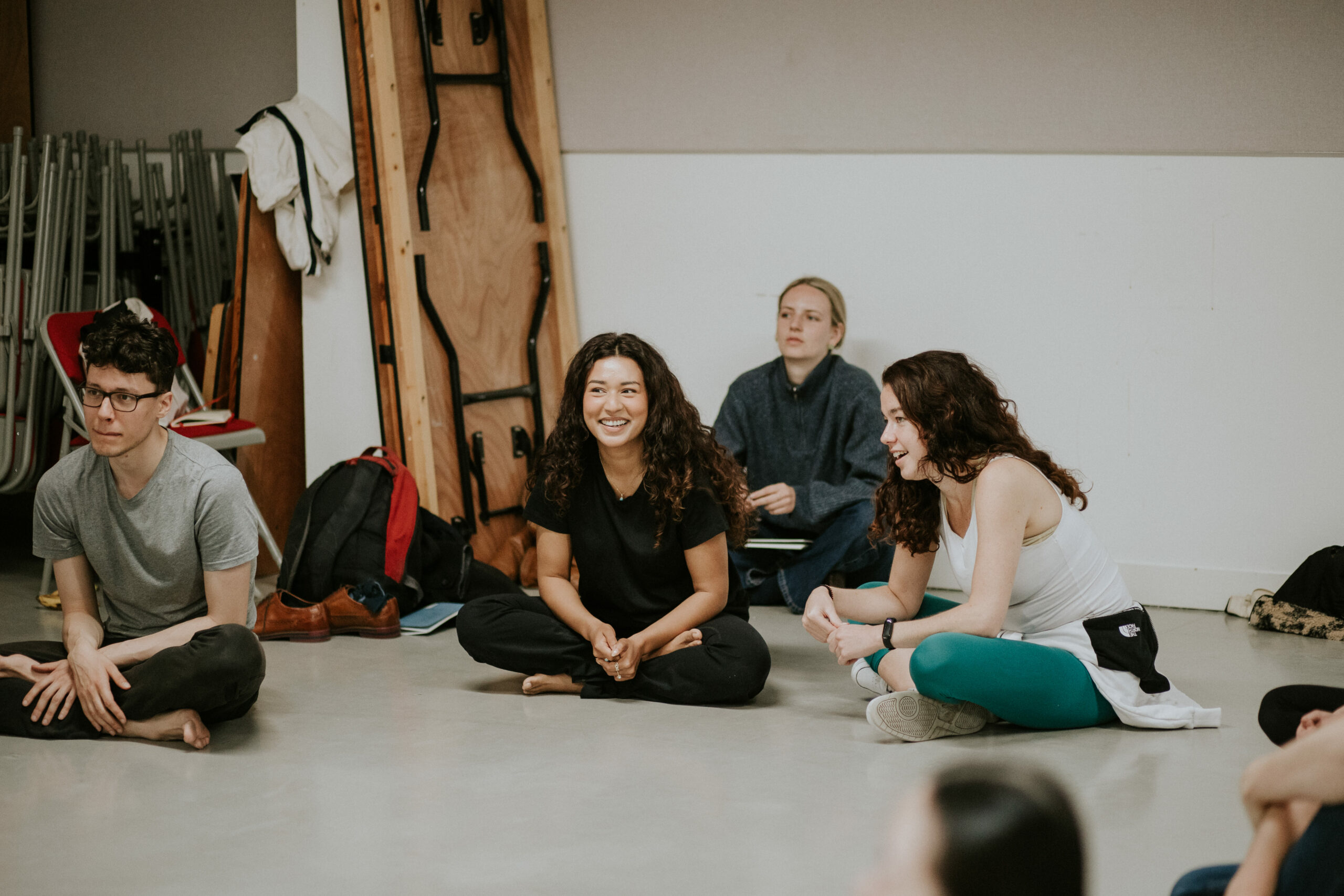 Spotlight members smiling at a workshop