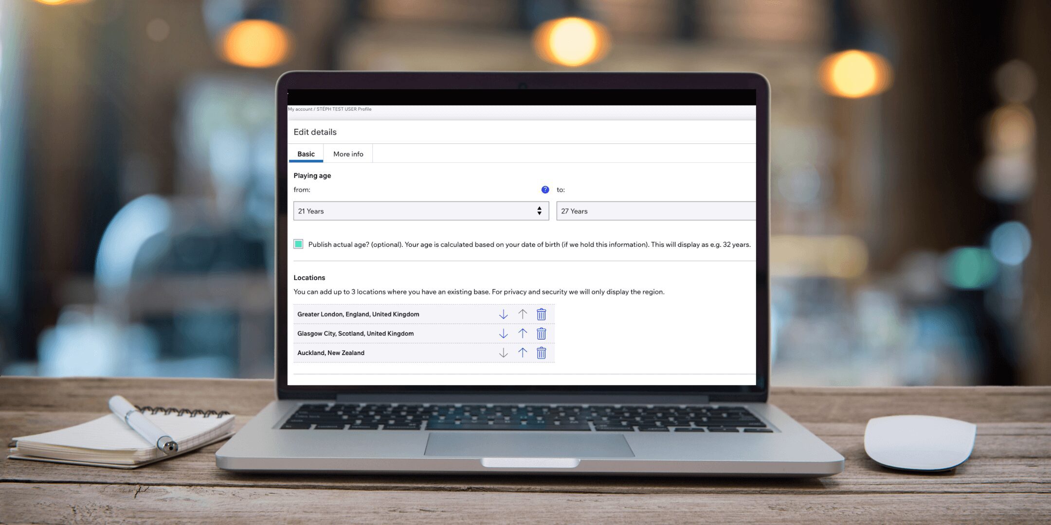 Updating Your Spotlight Details