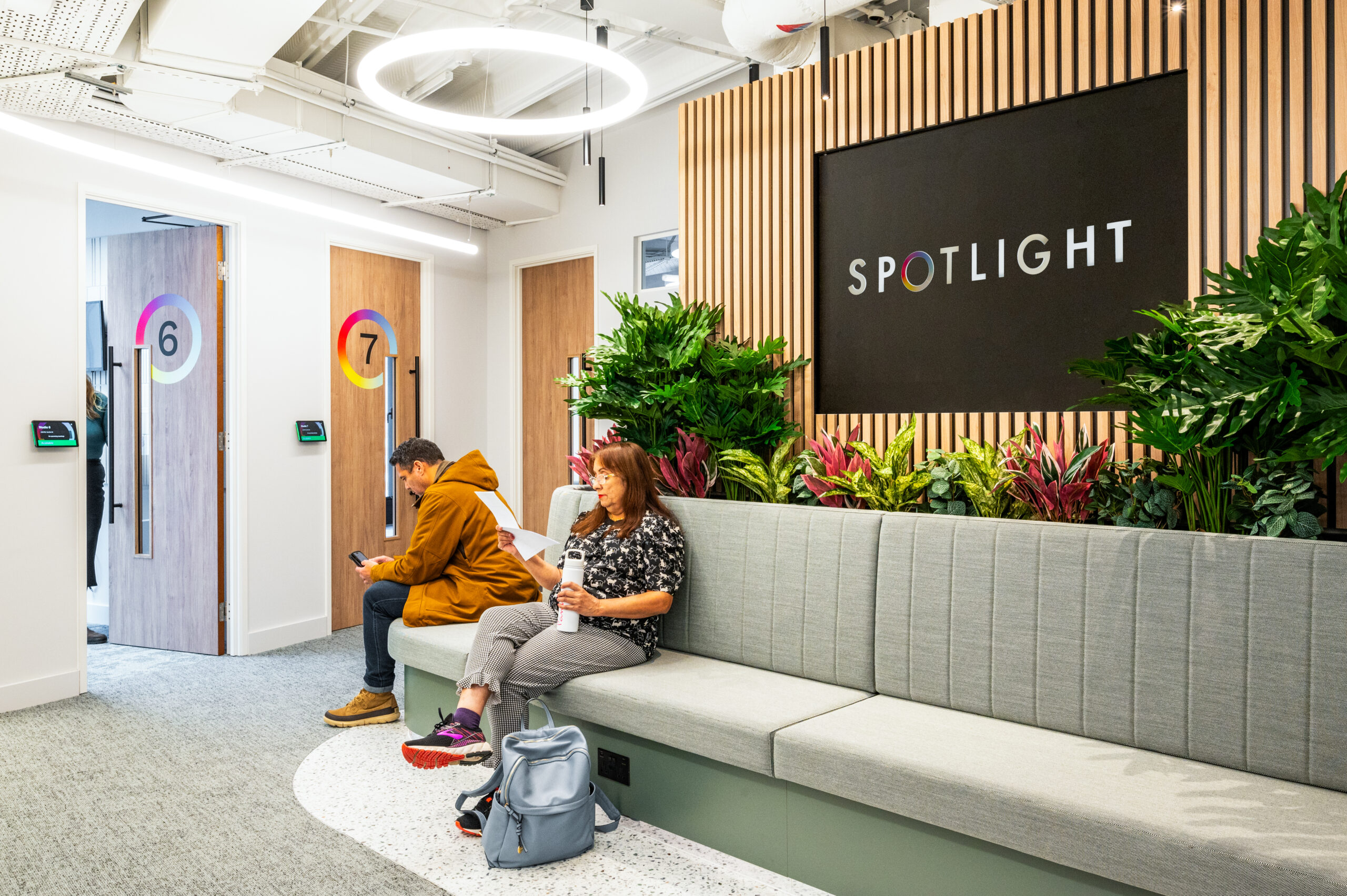 Actors waiting for an audition in the Spotlight studios