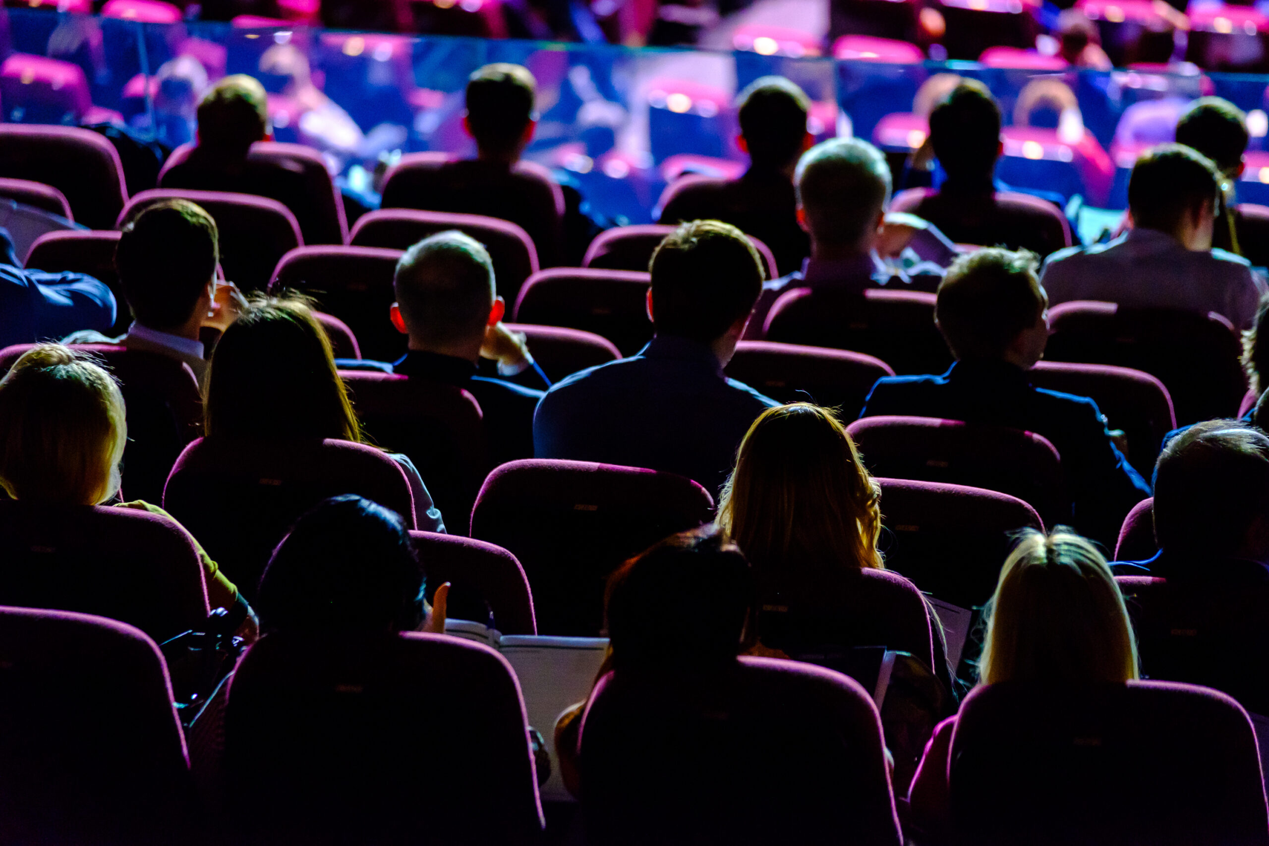 The back of an audience