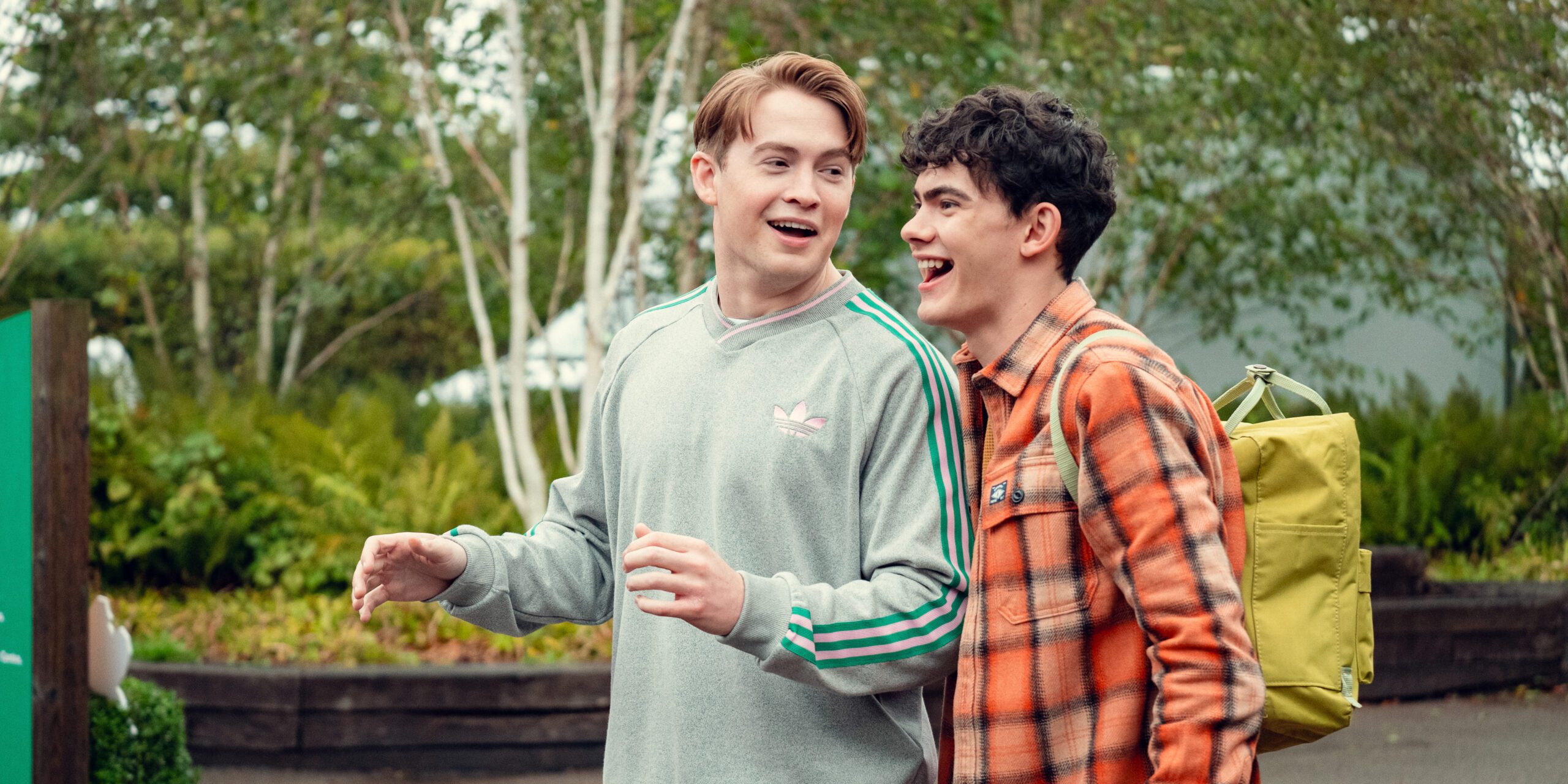 Joe Locke and Kit Connor as 'Charlie' and 'Nick' in 'Heartstopper (Season 3)'