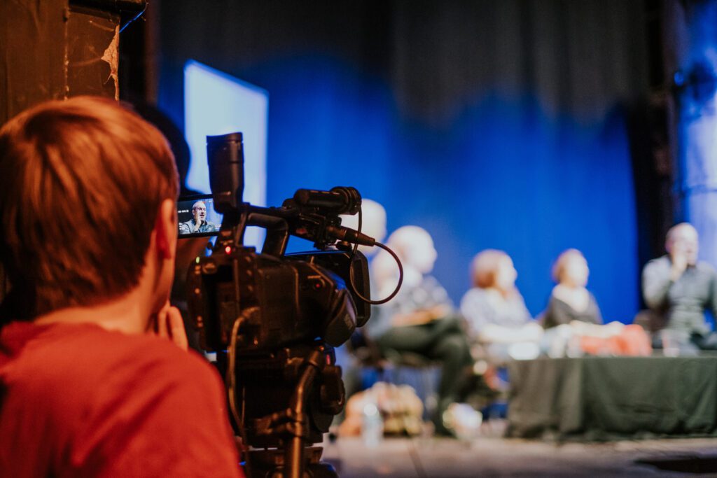 Camera operator at the Spotlight Forum