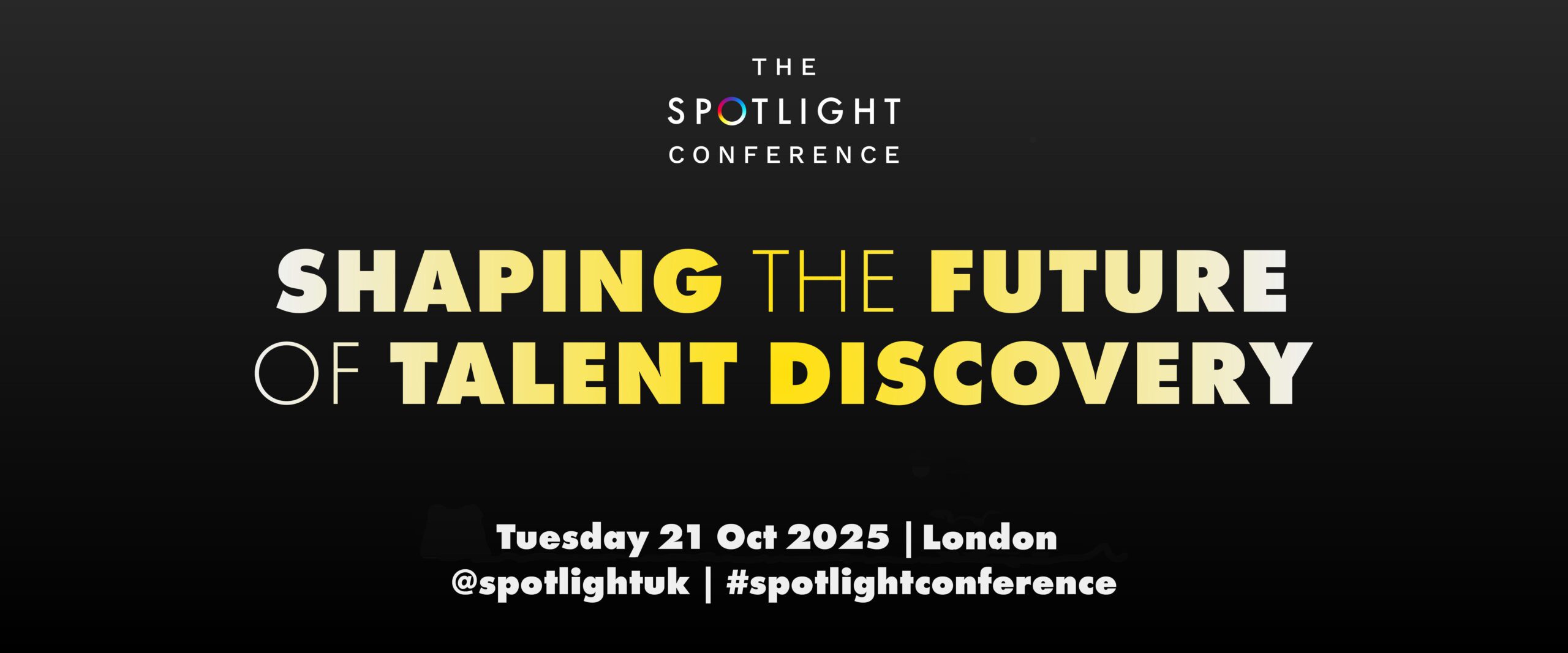 The Spotlight Conference logo and tagline saying 'Shaping the Future of Talent Discovery'