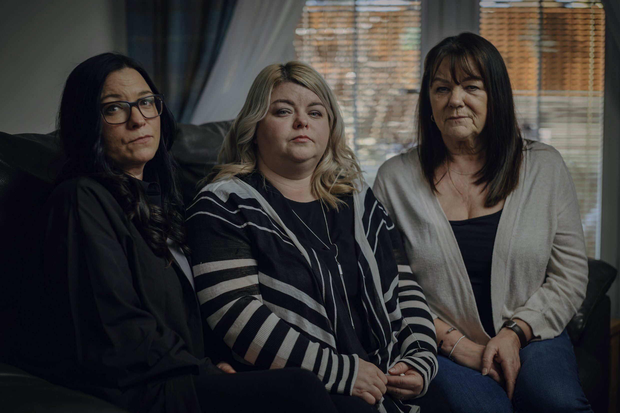 Carla Miller, Nicola Moffat (Daughters of Frank Miller [Piper Alpha Scaffolder]) and Fiona McNeill (Widow of Frank Miller)