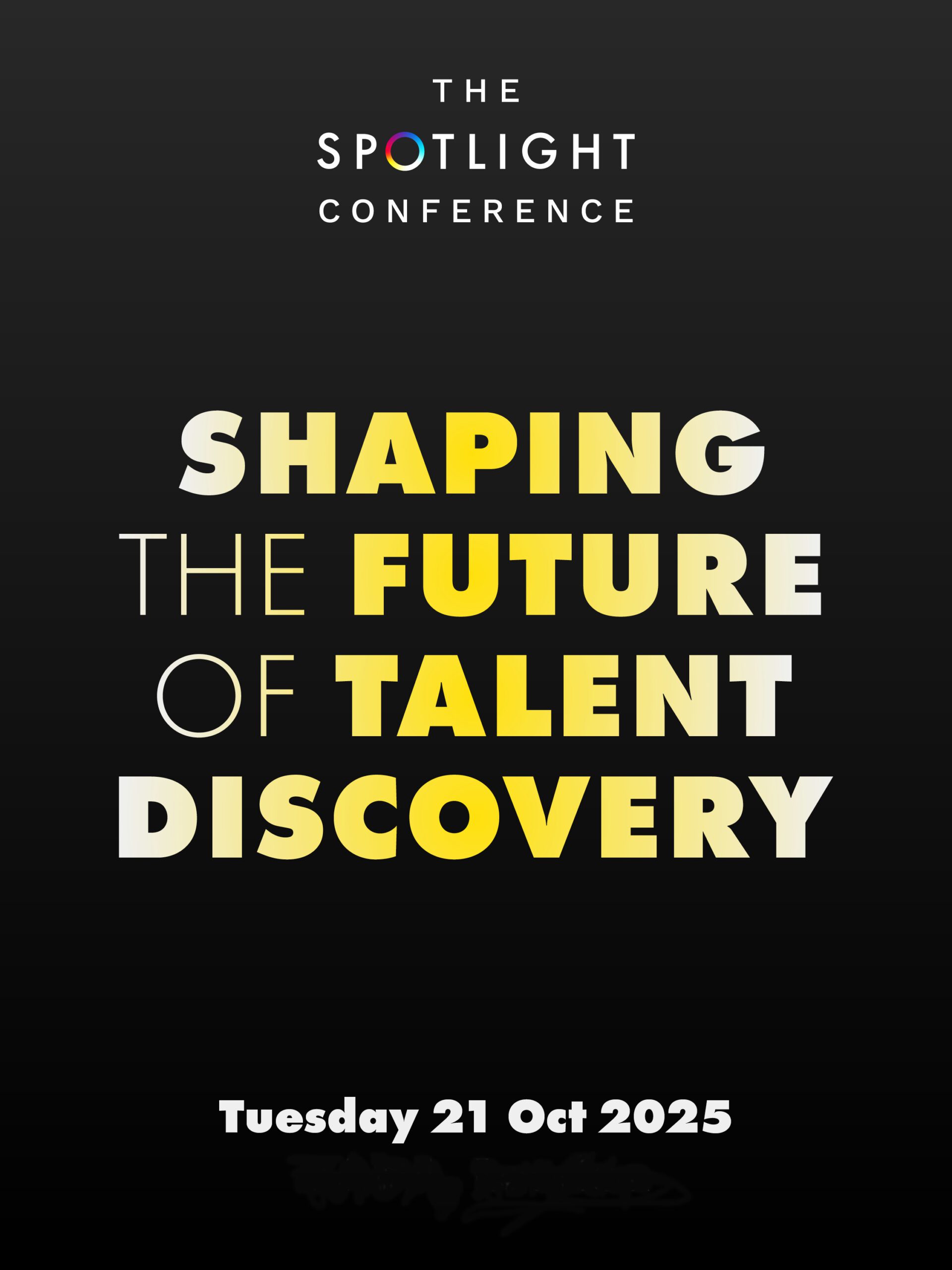 The Spotlight Conference logo and tagline saying 'Shaping the Future of Talent Discovery'