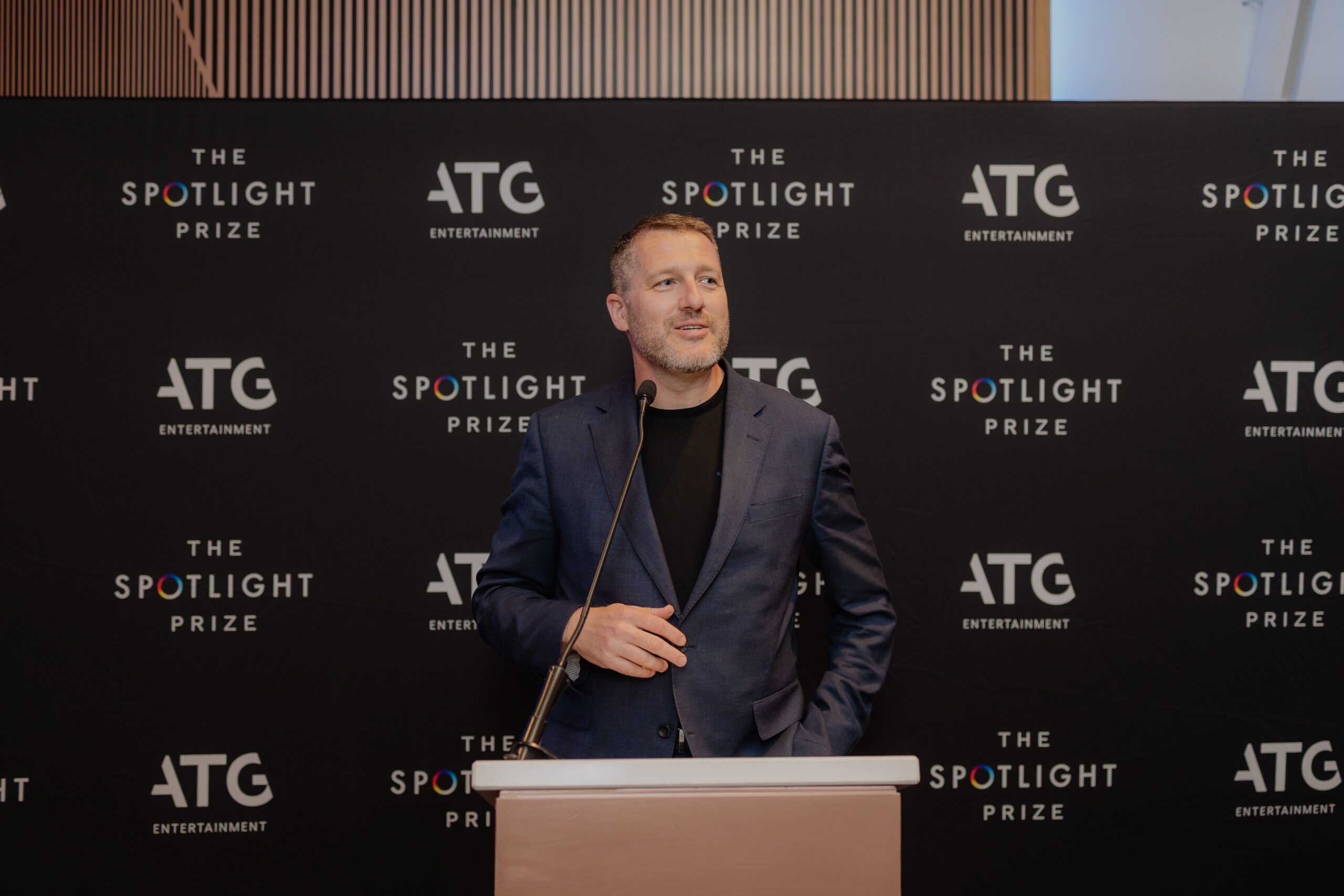 Spotlight's Managing Director Matt Hood at the Spotlight Prize 2025
