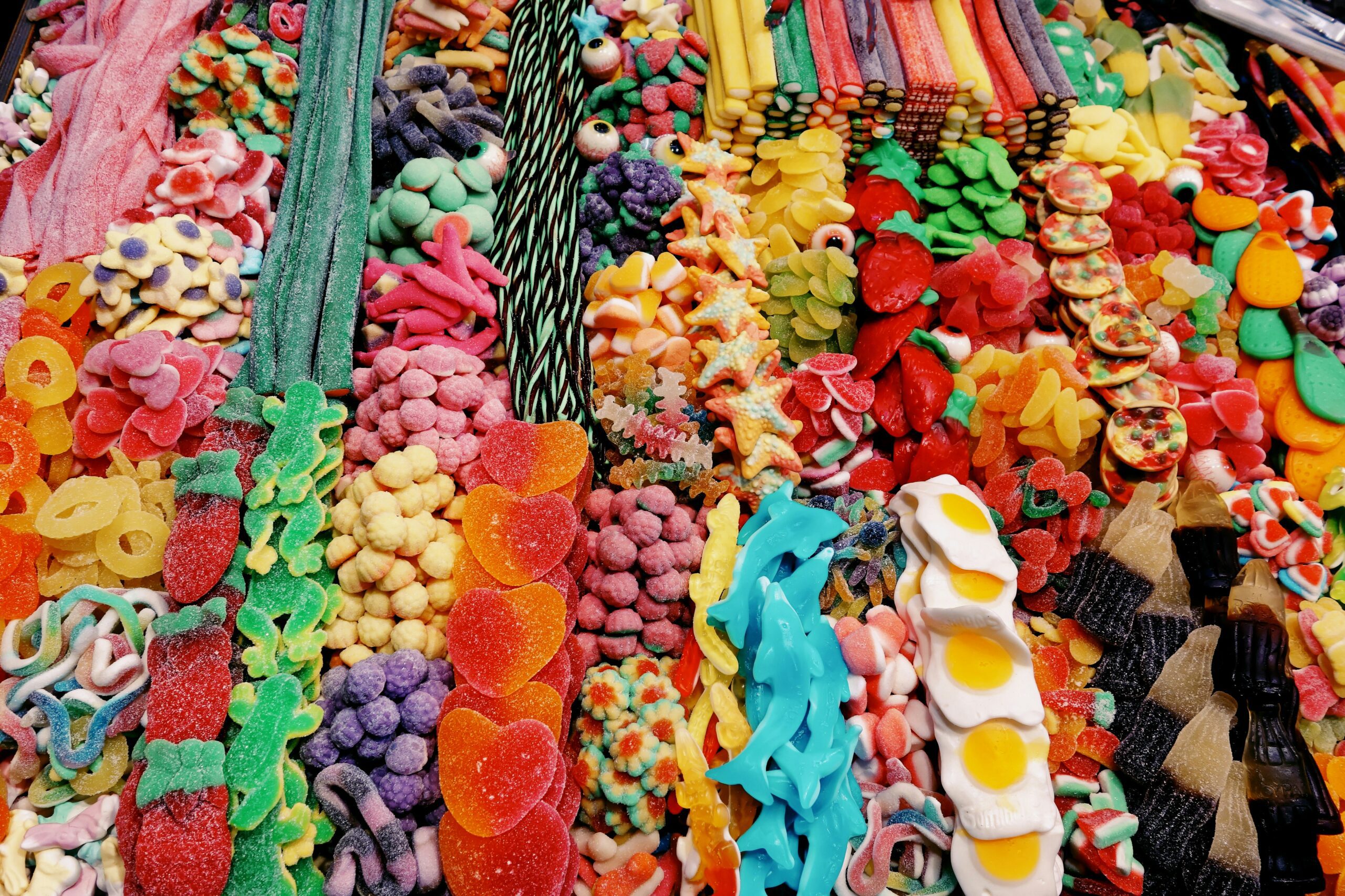 An assortment of pick 'n' mix sweets