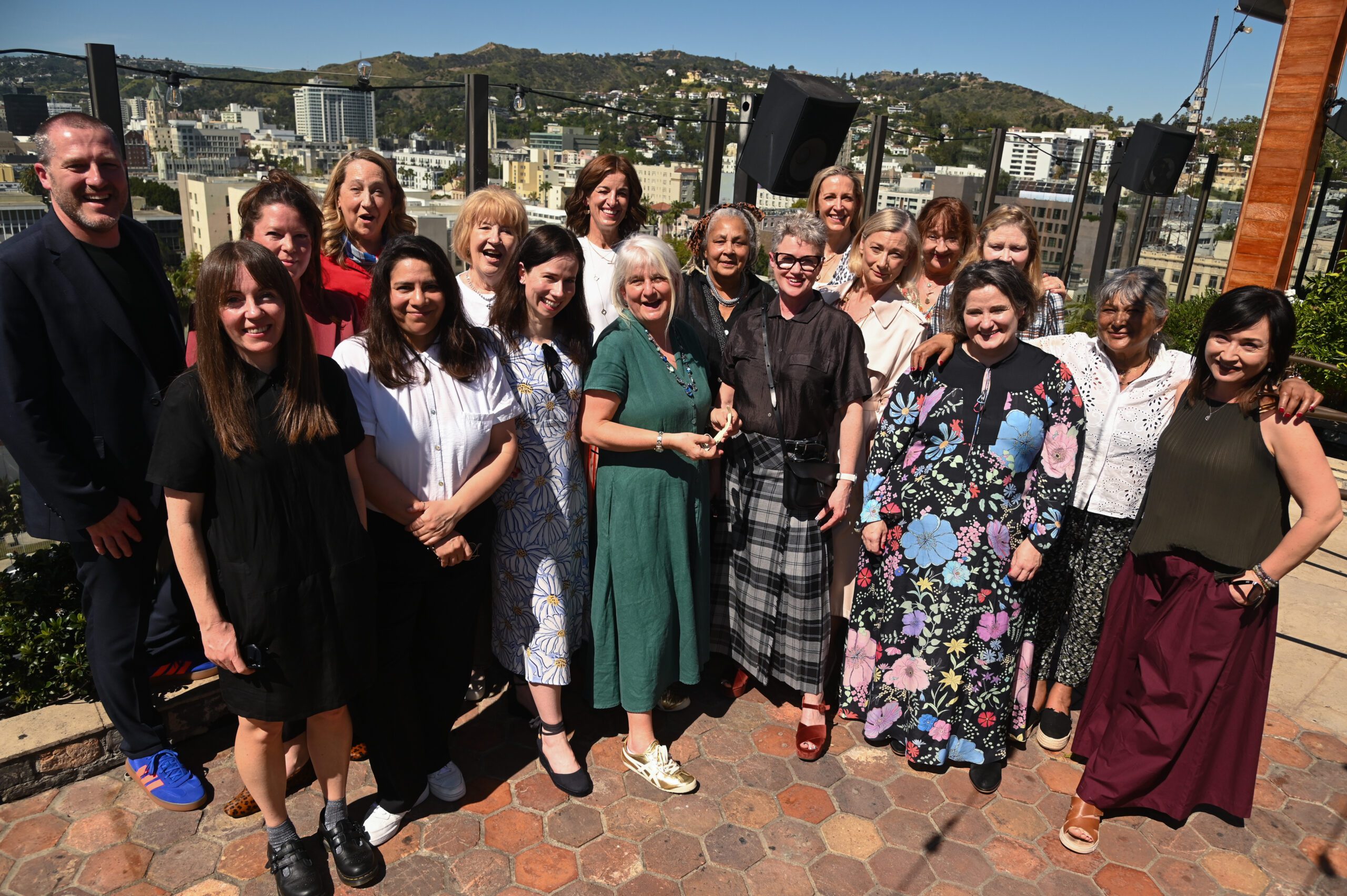 Group shot of British casting directors with Spotlight MD Matt Hood