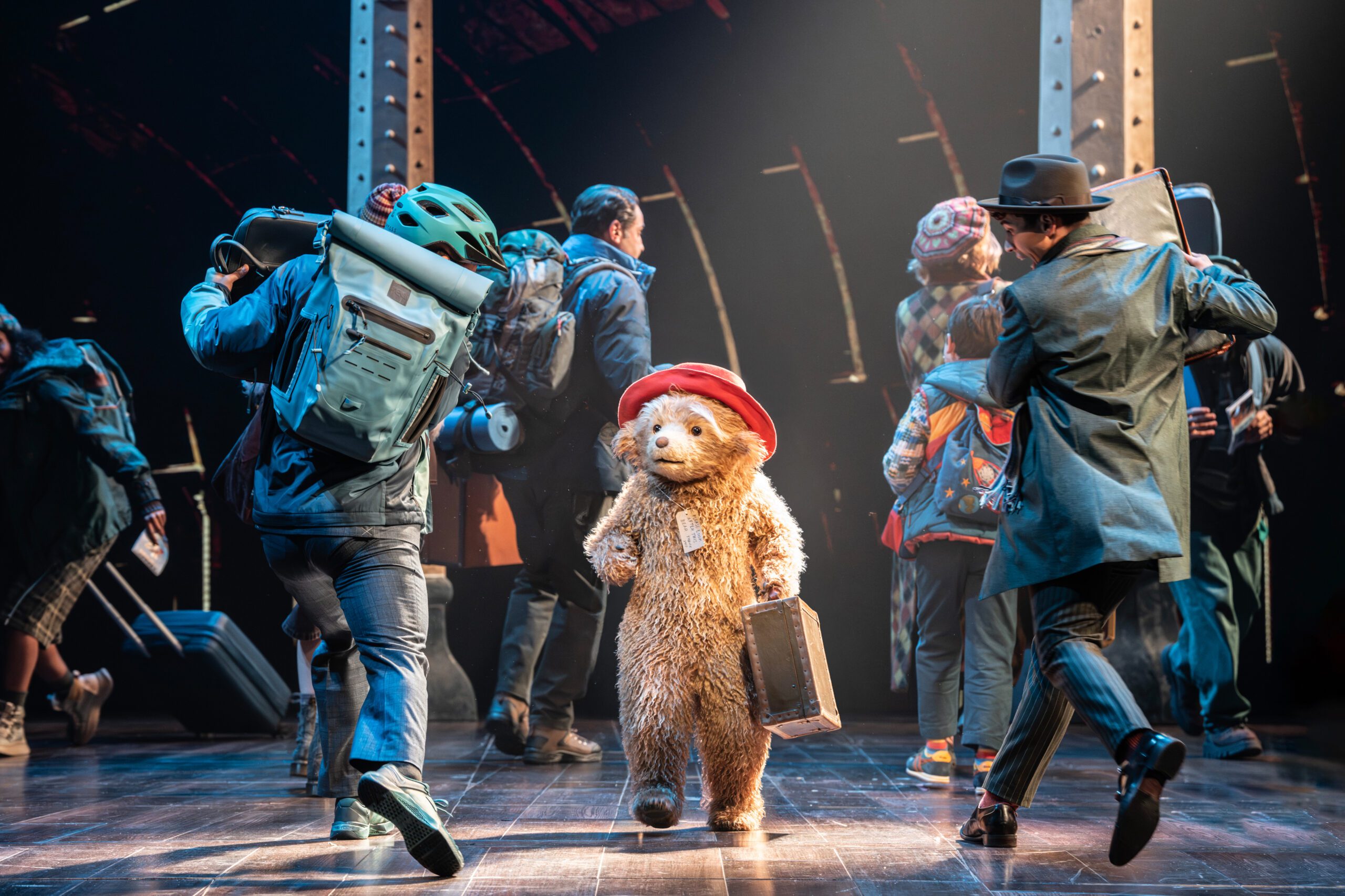 Paddington looking lost in Paddington the Musical