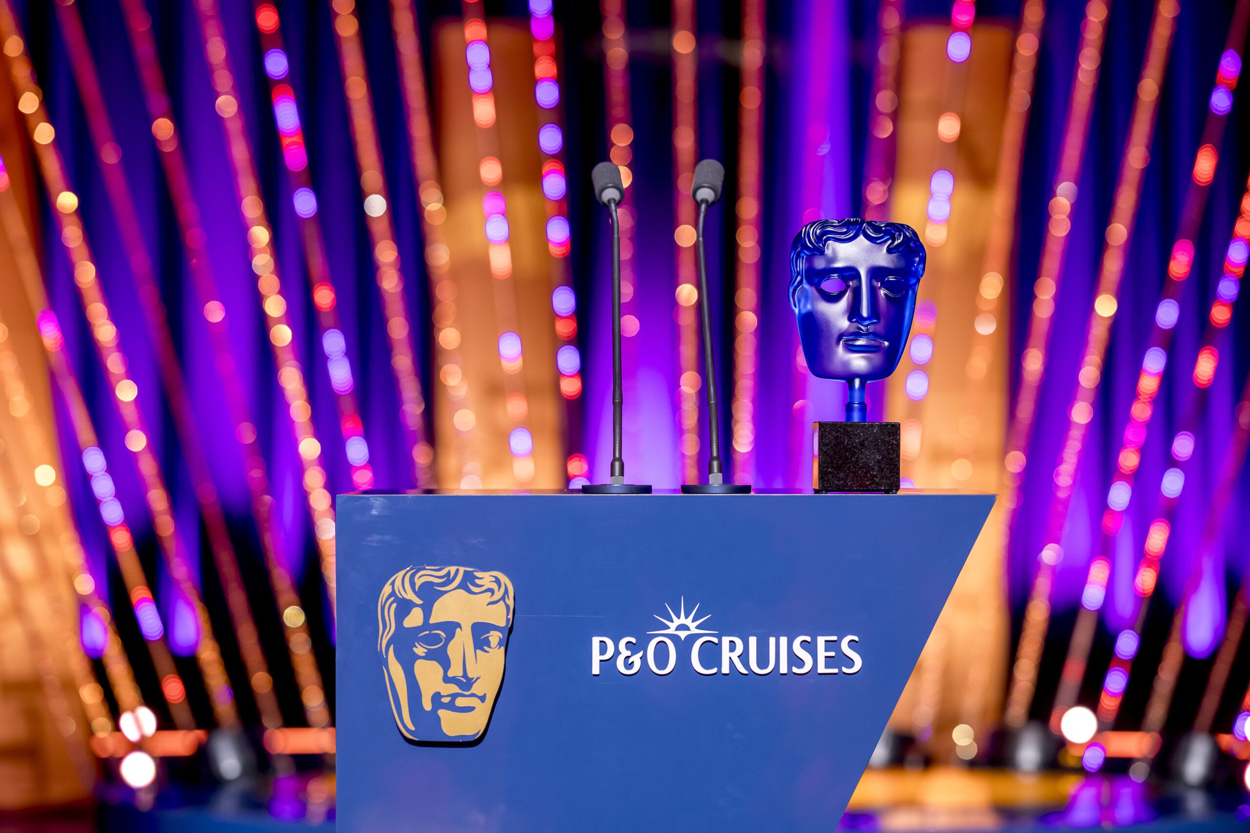 A BAFTA Award on stage at the Royal Festival Hall