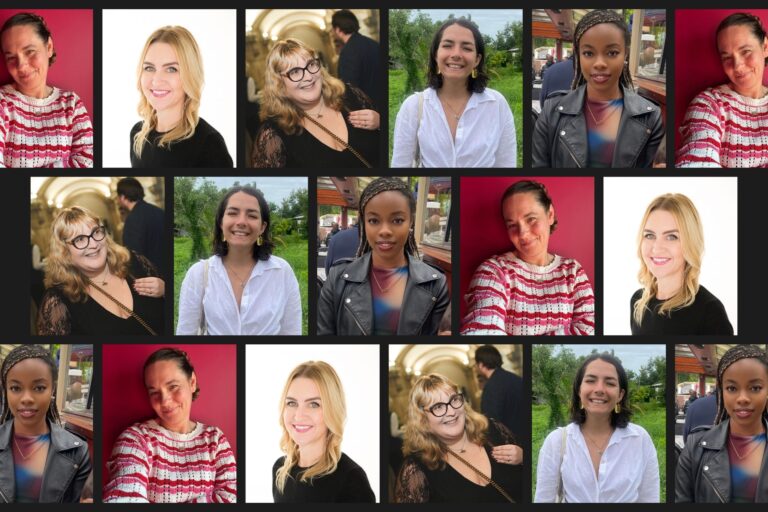 Headshot collage of some of the women who work at Spotlight