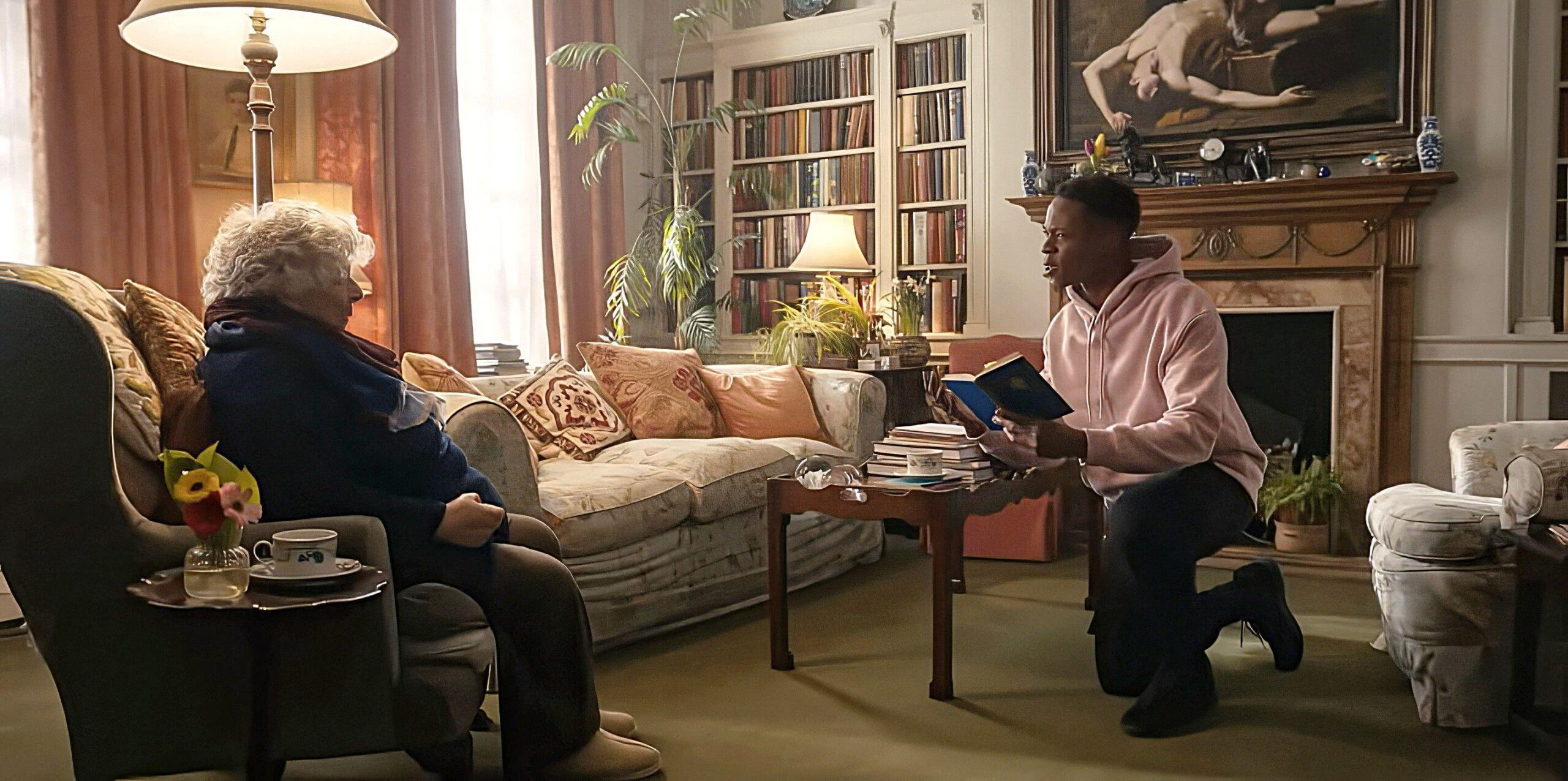 Miriam Margolyes and Alistair Nwachukwu in A Friend of Dorothy